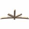 Ekena Millwork Alberta Smooth Timber Gable Bracket, Douglas Fir, 72"W x 30"H x 3 1/2"D x 3 1/2"F, 10/12 Pitch GBW072X30X0404ALB00SDF - alternate 3